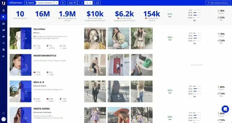 upfluence collaboration tool