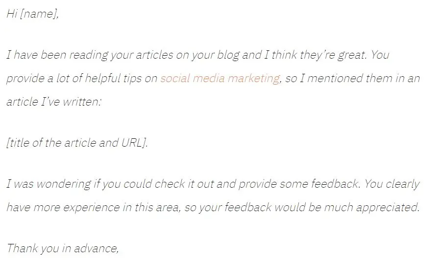The 'we featured you' template Influencer Email Outreach