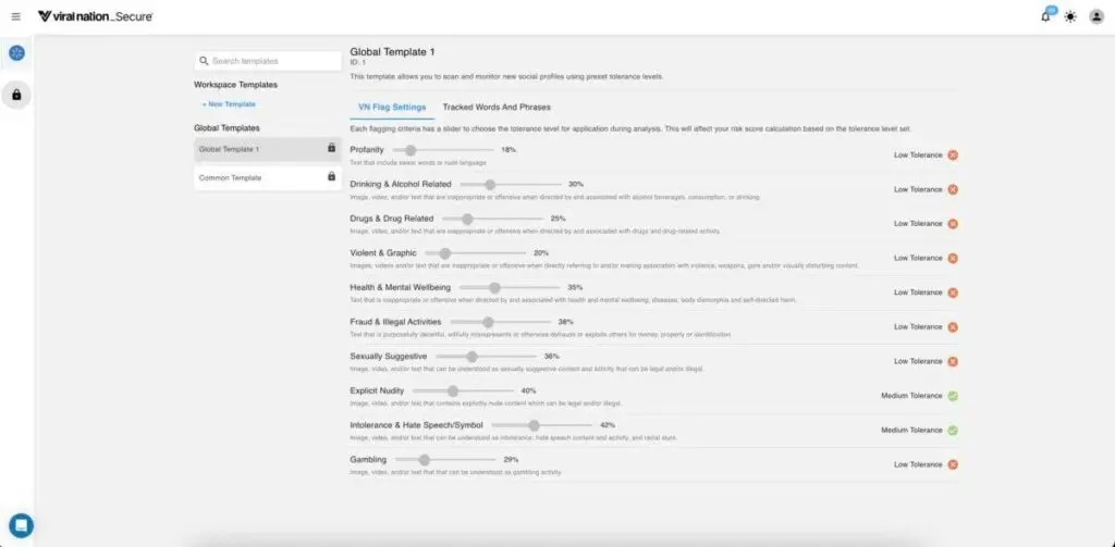 VN Secure global template