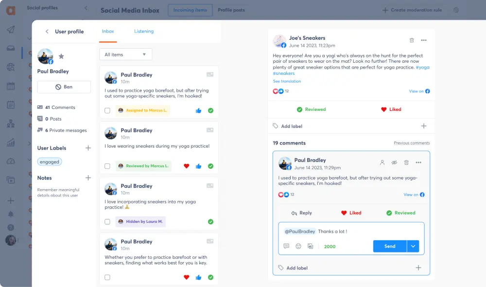 Fans & Followers section Agorapulse