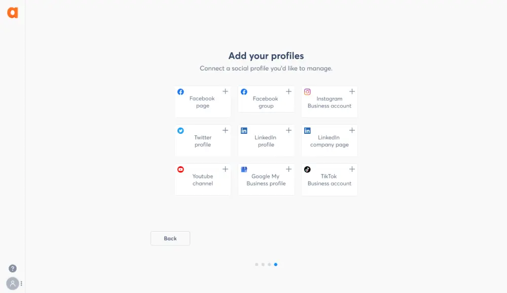 Add your profile to Agorapulse