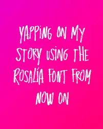 Rosalia Font Instagram