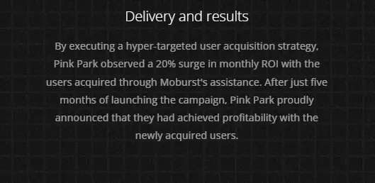 Pink Park case study results