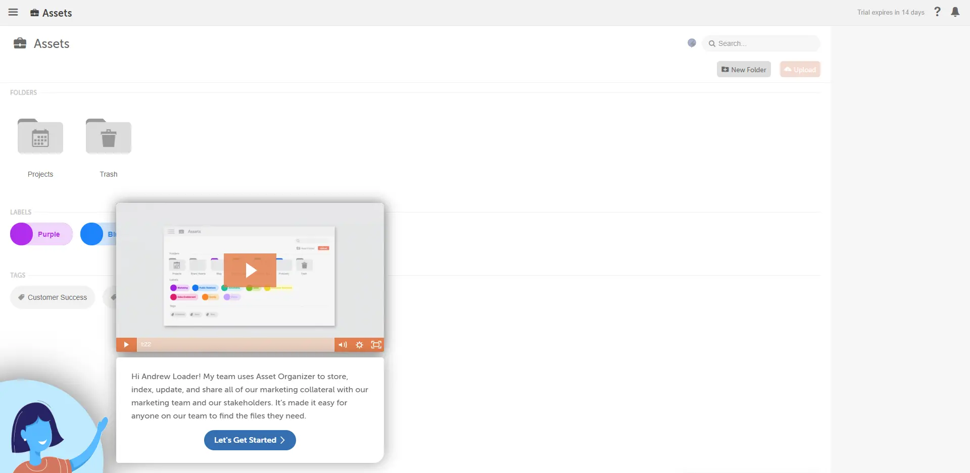 CoSchedule’s Asset Organizer