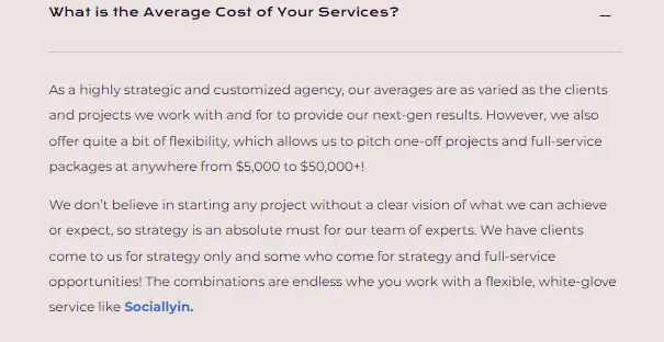 Sociallyin pricing 