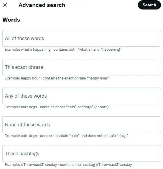 twitter advanced search - How to Use Twitter Advanced Search