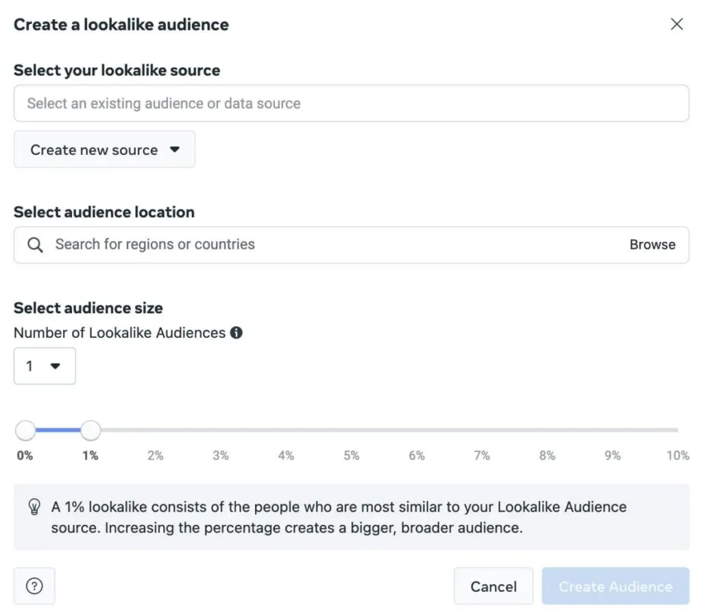 Lookalike Audiences Facebook