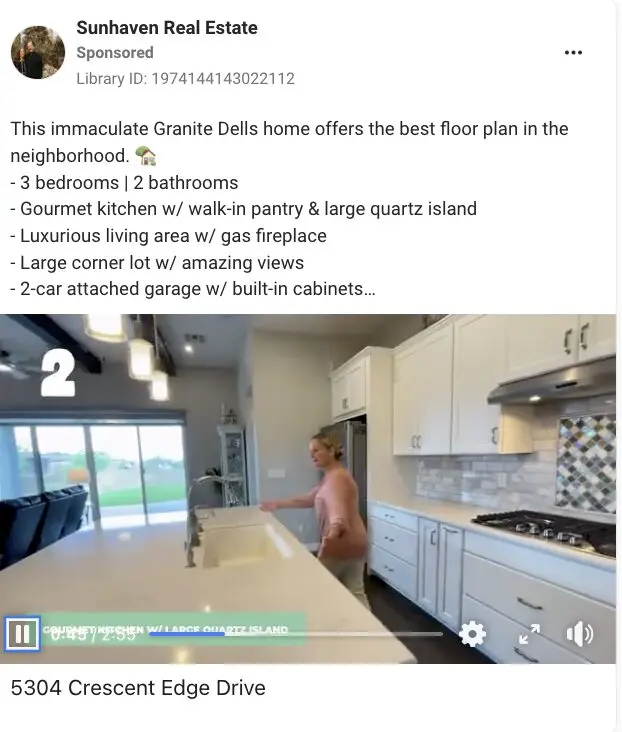 Sunhaven Real Estate Ad