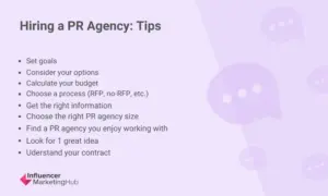 Hiring a PR Agency Tips
