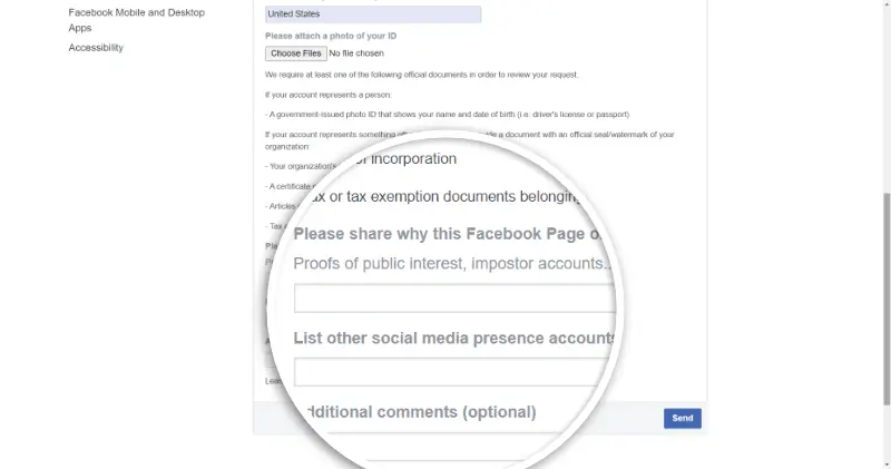Facebook Verification