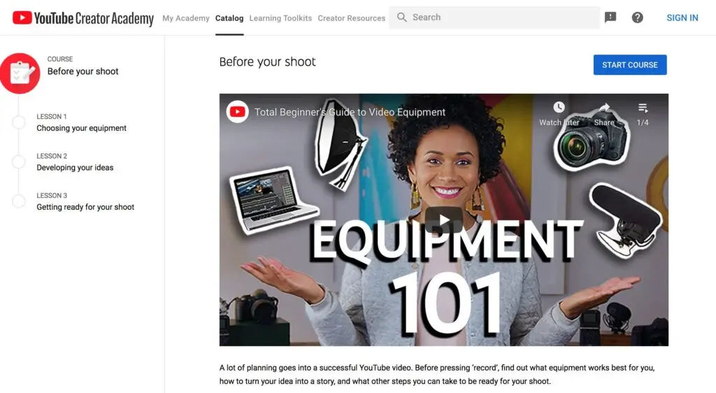Before Your Shoot—YouTube Creator Academy