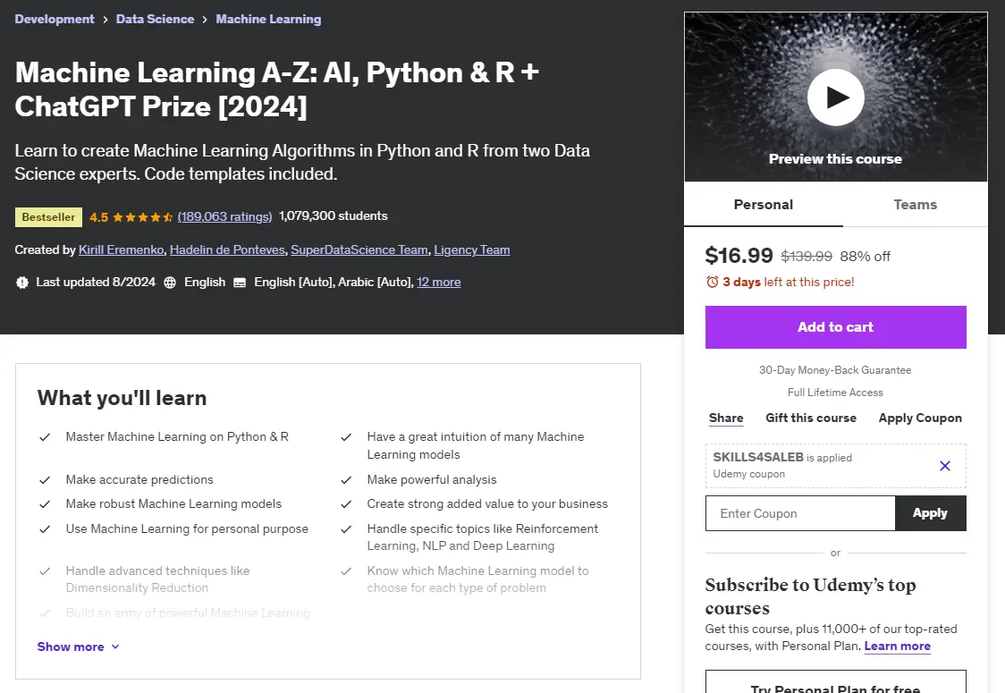 The 40 Most Popular Udemy Courses by Sales in 2024