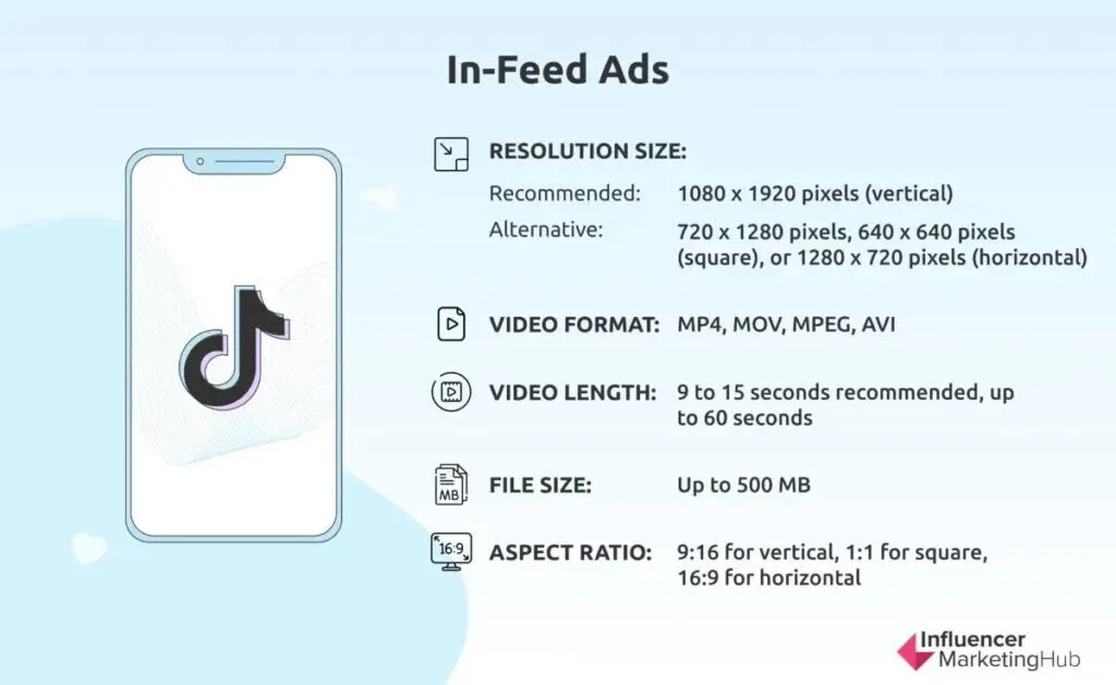 In-Feed TikTok Video Size Ads