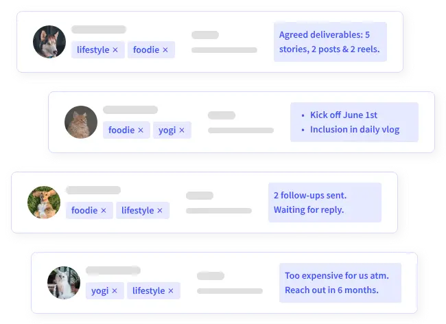 Modash influencer management