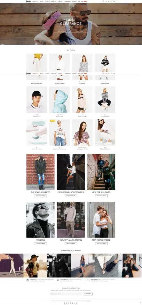 Best eCommerce Website Templates Shella Template