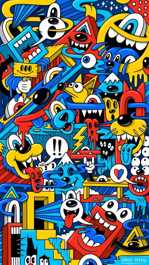 Greg Mike colorful artwork