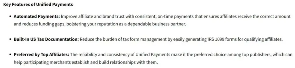 key features of united payments