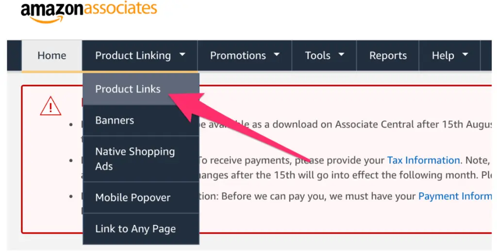 Product Linking - AmazonAssociates