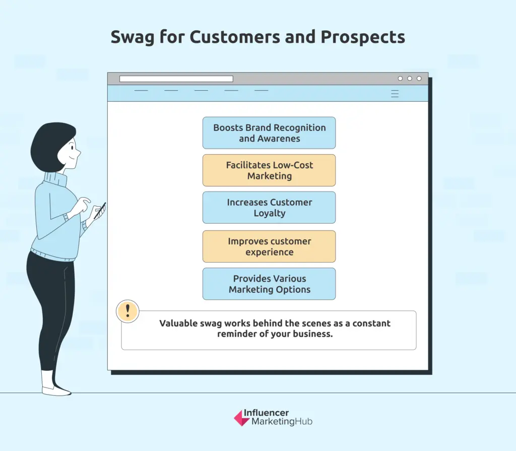 Swag for customers and prospects