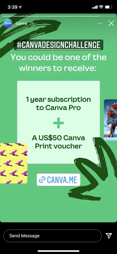 Share a Contest or Challenge