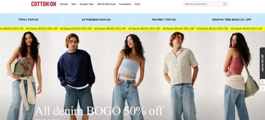 Biggest eCommerce Sites That Use Afterpay in 2024 Cotton On