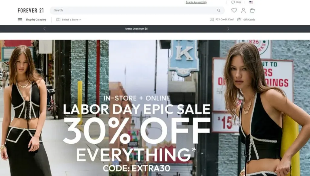 Biggest eCommerce Sites That Use Afterpay in 2024 Forever 21