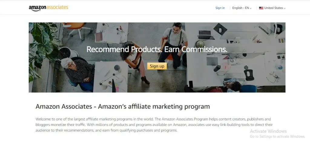 Amazon Associates Amazon's Affiliate Program