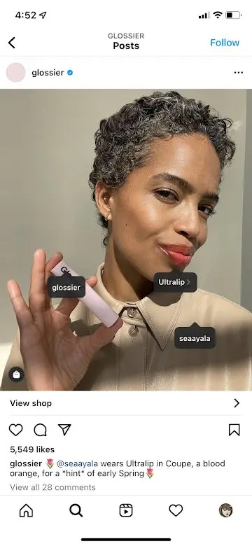 glossier