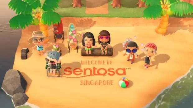 Sentosa recreates a virtual island of the resort in Animal Crossing for players to explore  