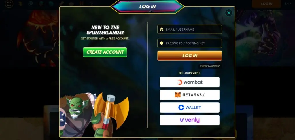 Splinterlands is play-to-earn crypto card trading game.