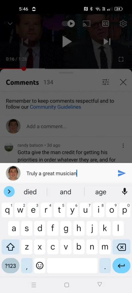 Mobile Comment