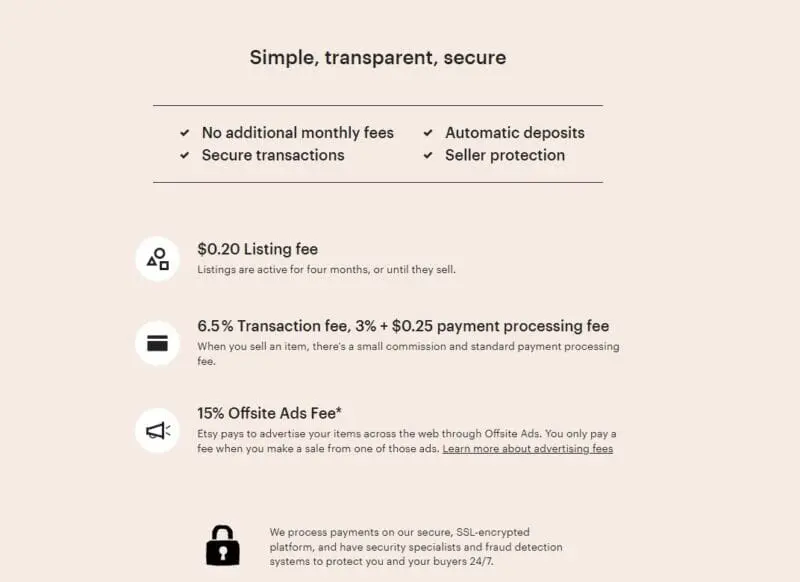 etsy fees listings for sellers