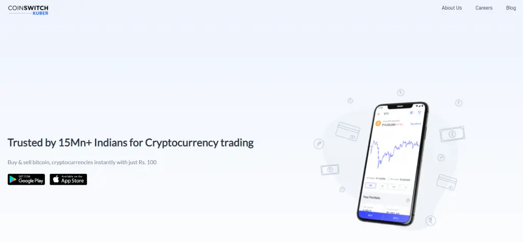CoinSwitch has a beginner-friendly interface