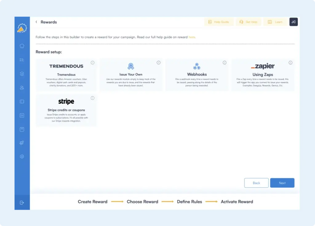 Referral Factory rewards