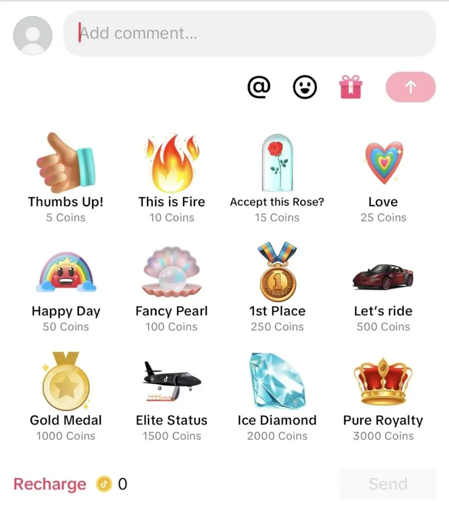 TikTok Video Gifts