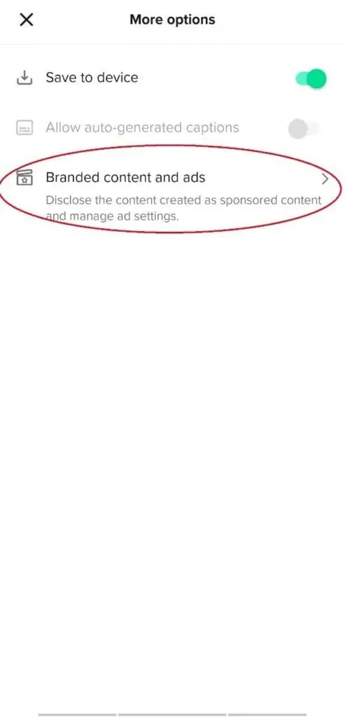 Branded content and ads tiktok