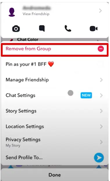 Remove from Group
