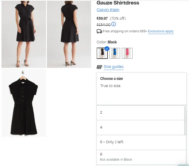 Nordstrom rack example