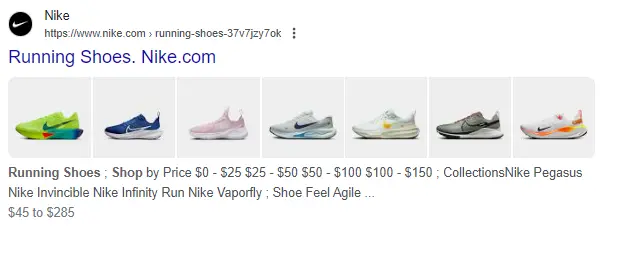Google search result 