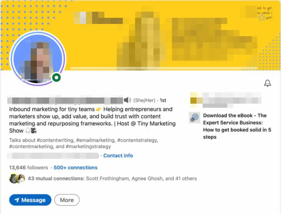Linkedin story video example