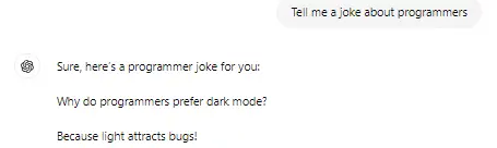 ChatGPT jokes 