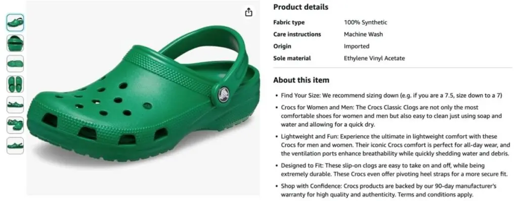 Crocs Amazon