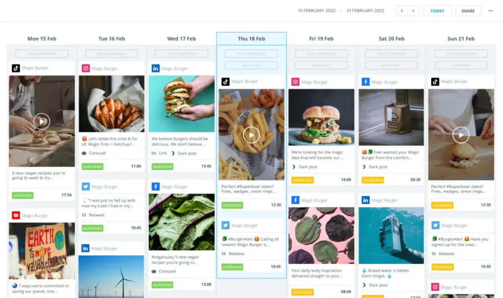 Brandwatch content calendar