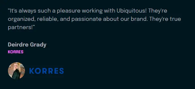 Deirdre Grady KORRES / Ubiquitous