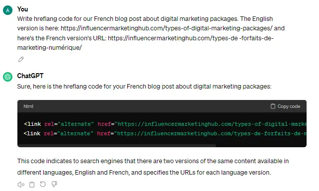 ChatGPT hreflang tags