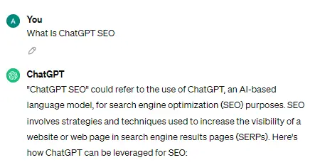 ChatGPT SEO