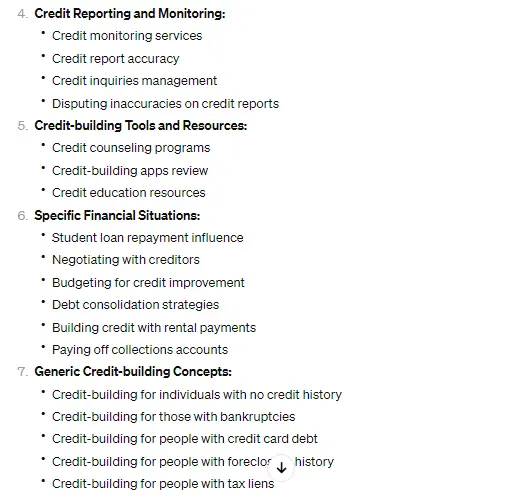 ChatGPT for keyword grouping
