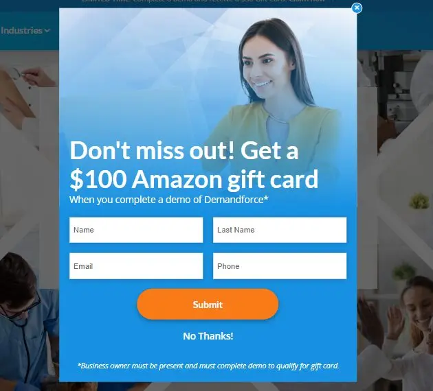 Demandforce email submission 