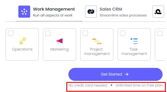 Monday.com email collection tactic 