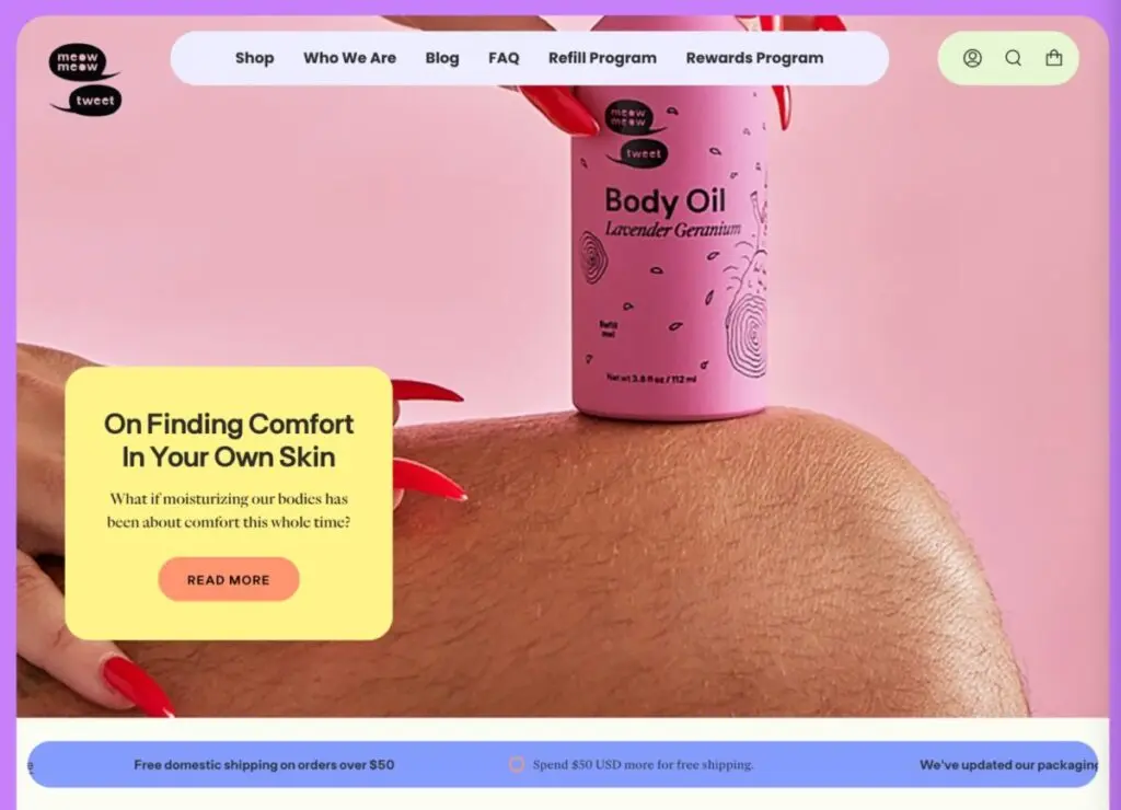 Meow Meow Tweet’s website